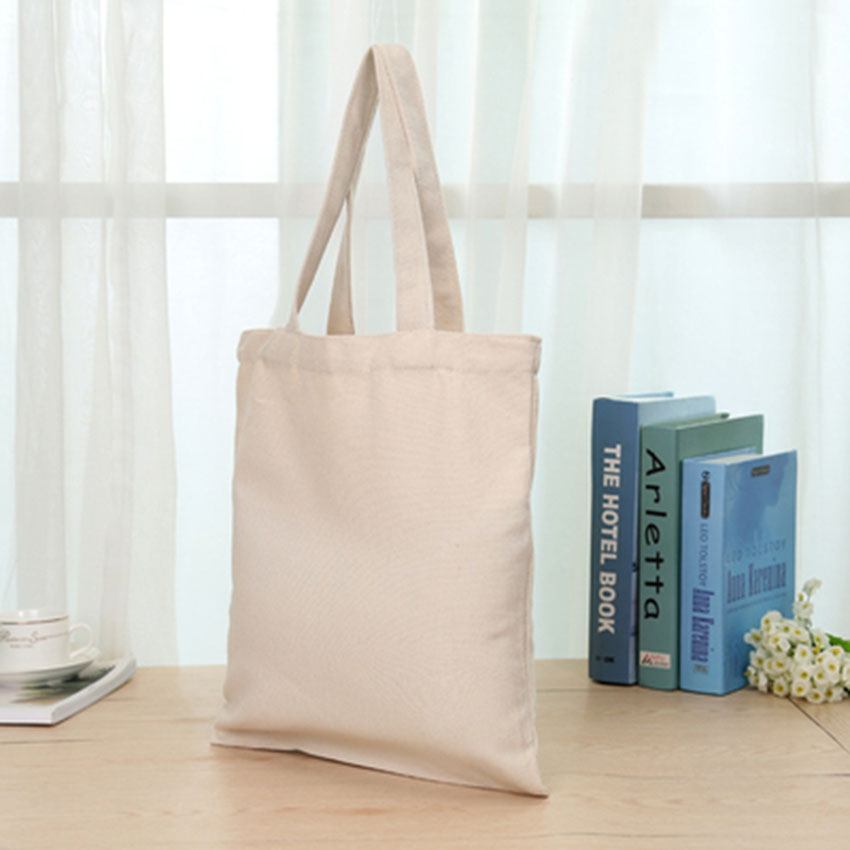 Túi vải canvas trơn không khóa miệng-TALI STORE