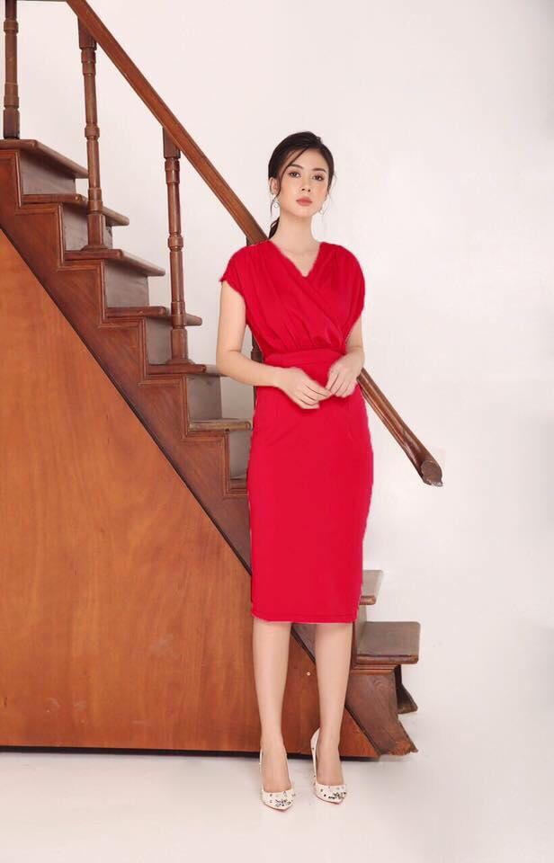 [HCM]Đầm ôm xếp ly sang trọng