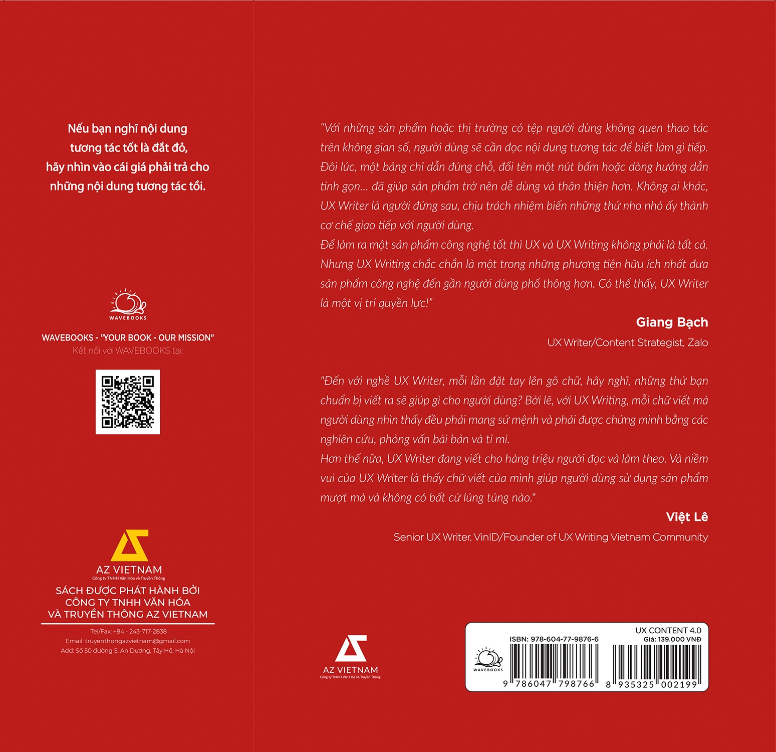 Sách - UX CONTENT 4.0 Chọn Đúng Chữ, Giữ Người Dùng