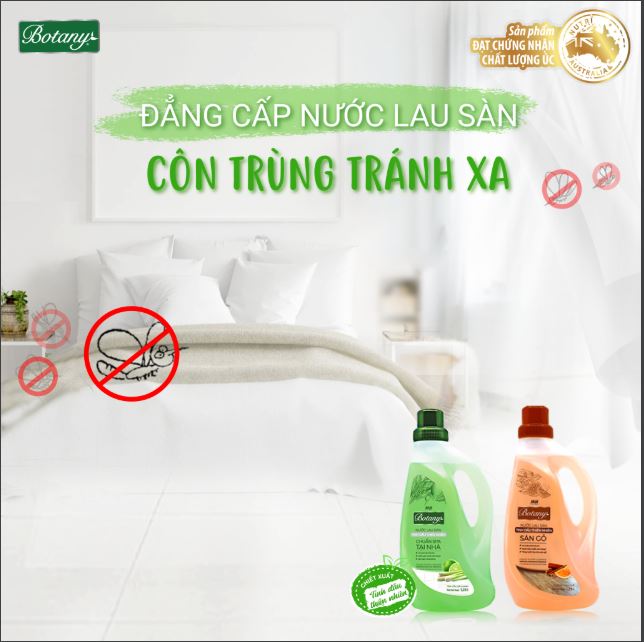 Nước Lau sàn Botany - tinh dầu sả chanh