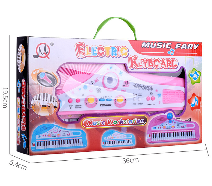 Đàn organ điện tử có micro kèm sạc pin cho bé, đàn piano 37 phím cao cấp cho bé