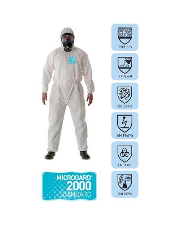 Quần áo cho thợ phun sơn, chống hóa chất Microgard 2000 Standard