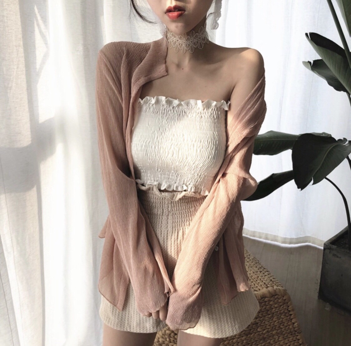 Áo ống nhún ôm body from dưới 50kg