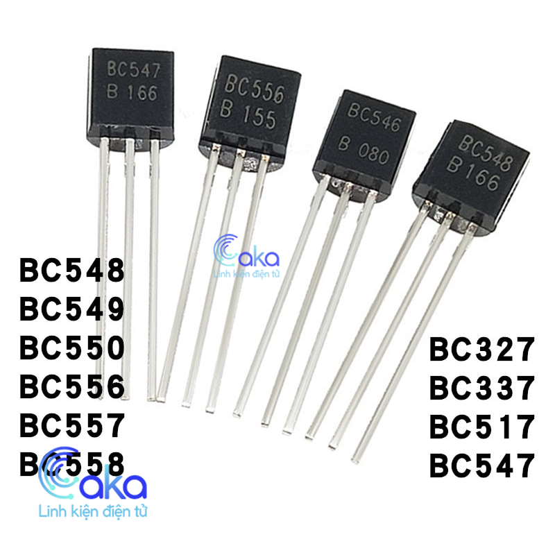 Ic transistor bjt bc327 bc337 bc546 bc547 bc548 bc556 bc557 npn pnp to-92