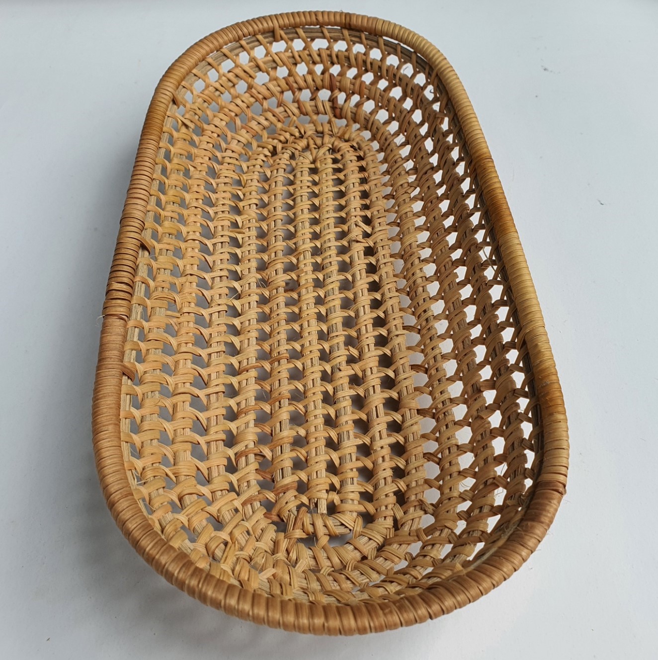 Khay mây tre đan đựng đồ đa năng tiện dụng|Hình bầu dục| Hàng thủ công thân thiện môi trường