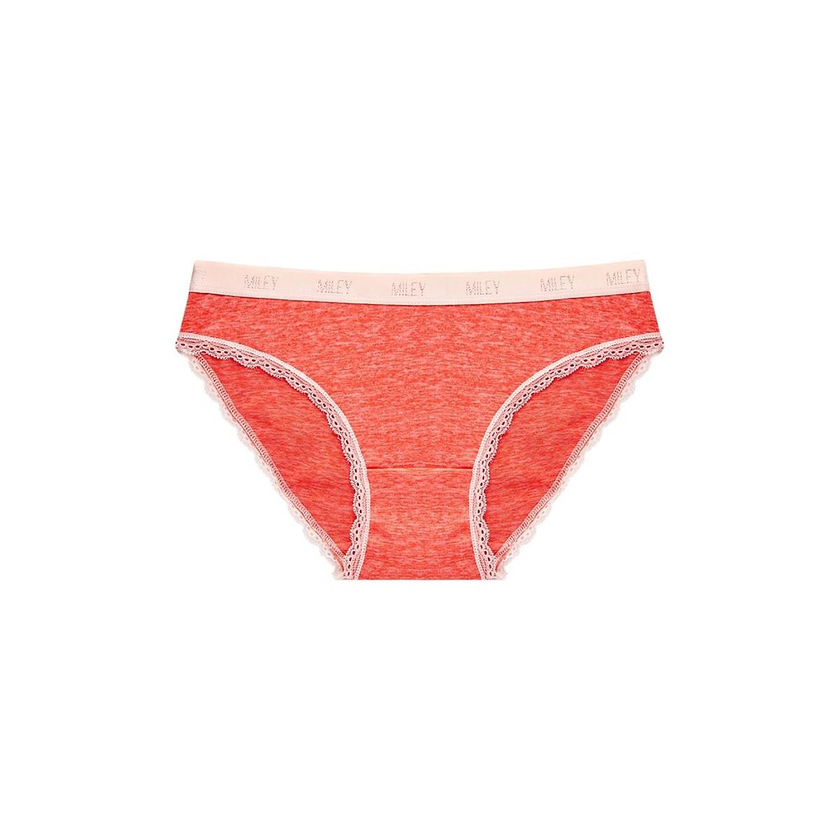 Combo 2 Quần Lót Thun Lạnh Phối Lụa Co Giãn 4 Chiều MILEY LINGERIECombo 2 Women's Underpants with Wood Texture Miley Lingerie