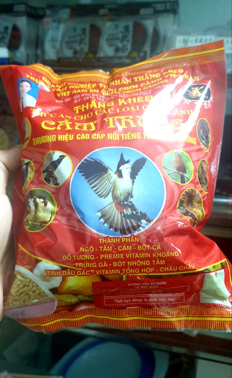 CÁM TRỨNG BA VÌ ĐỎ 500G - Cám chim đỏ