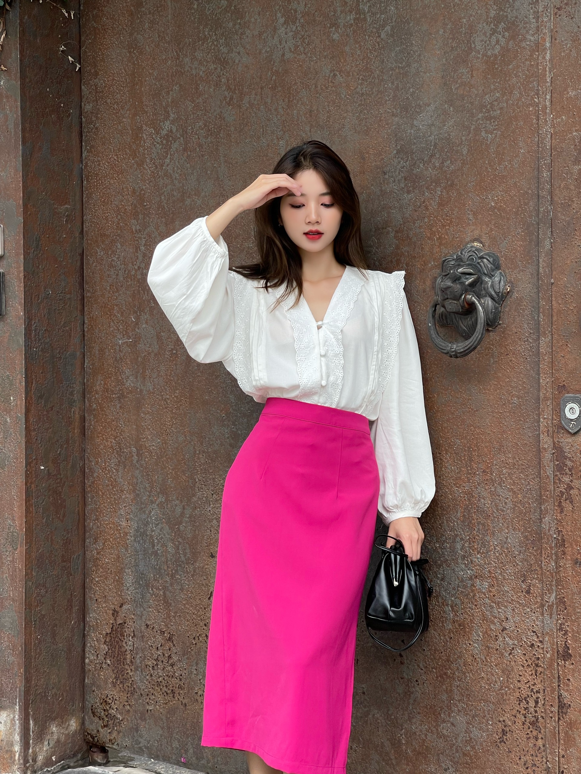 MIỀU_ÁO SƠ MI KIỂU BÈO NỮ TÍNH MOSA