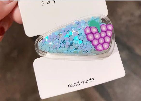 [HCM]KẸP TÓC MÁI BẤM TÓC TRÁI CÂY CUTE PK110