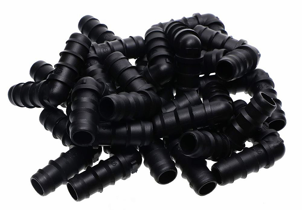 Co ống nhựa PE (nối góc 90 độ) phi DN16 - gắn ống LDPE 16