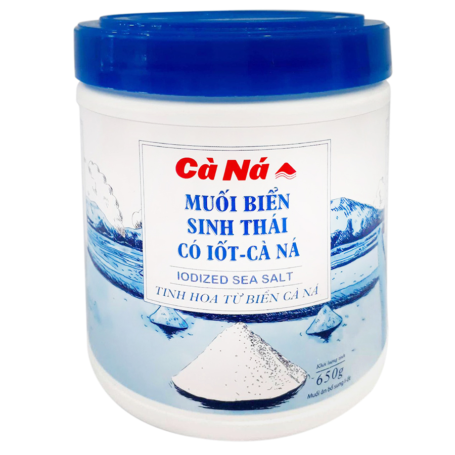 [HCM]Muối biển sinh thái - Cà Ná Có I - ỐT 650g (DATE LUÔN MỚI)