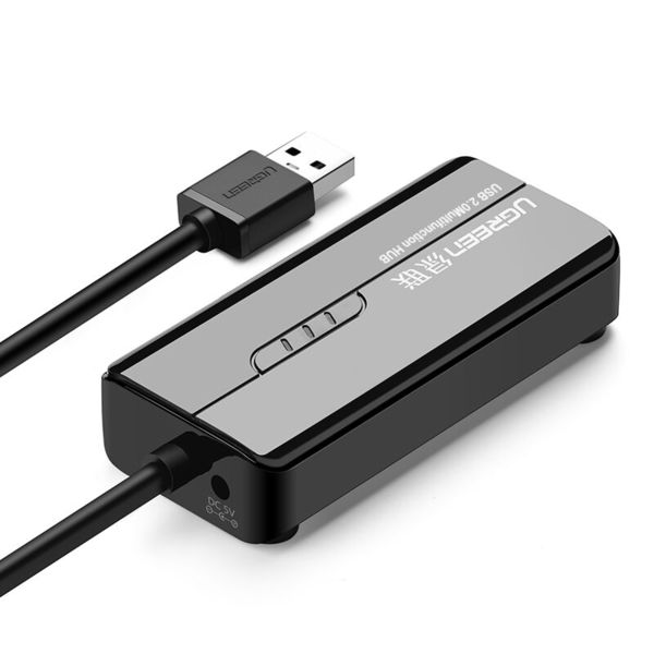 Bộ chia 3 cổng USB 2.0 và 1 cổng LAN Ethernet 10/100Mbps Ugreen 20264