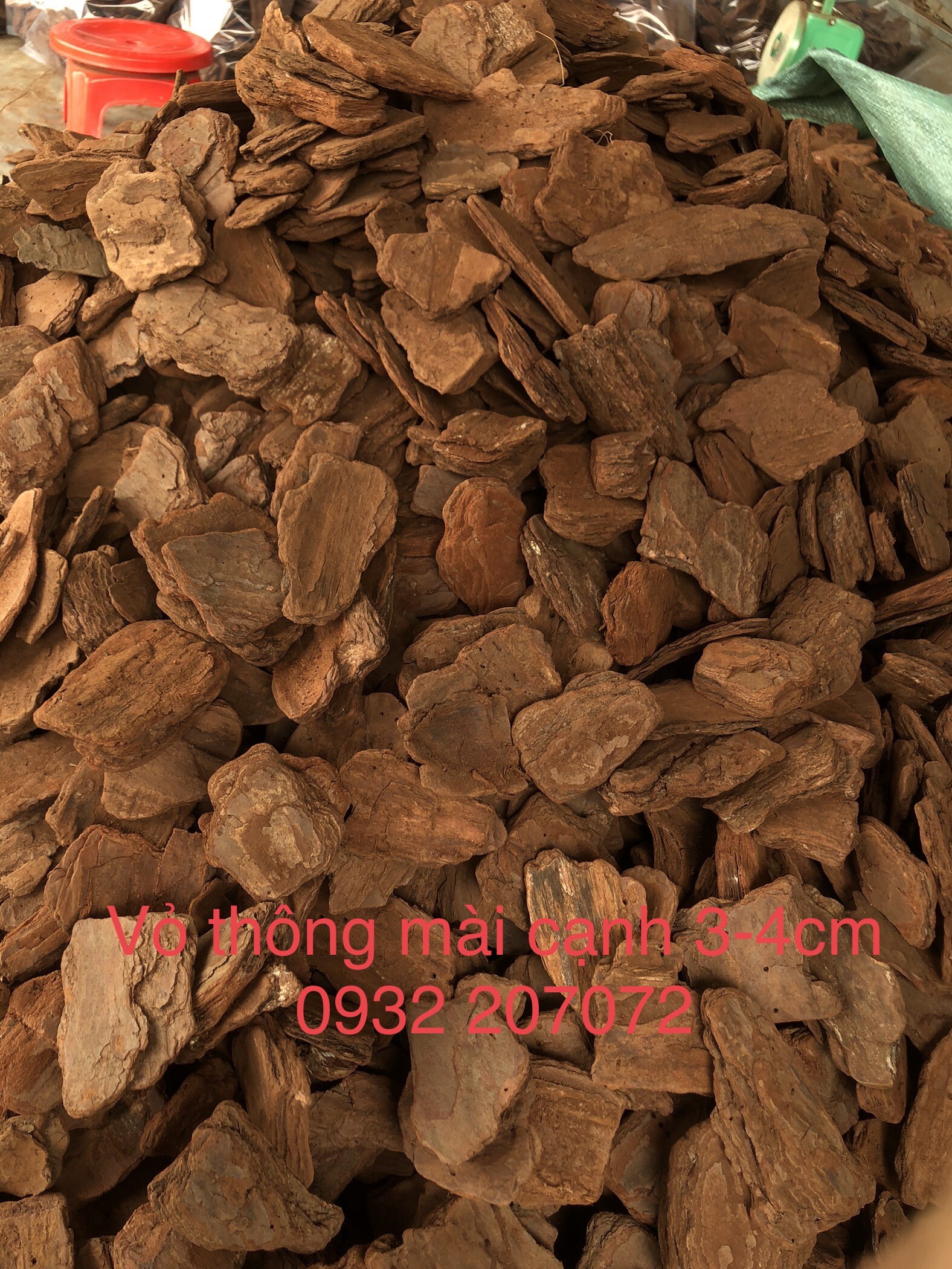 Combo 5kg vỏ thông mài cạnh trồng lan 3-4cm, 5-6cm