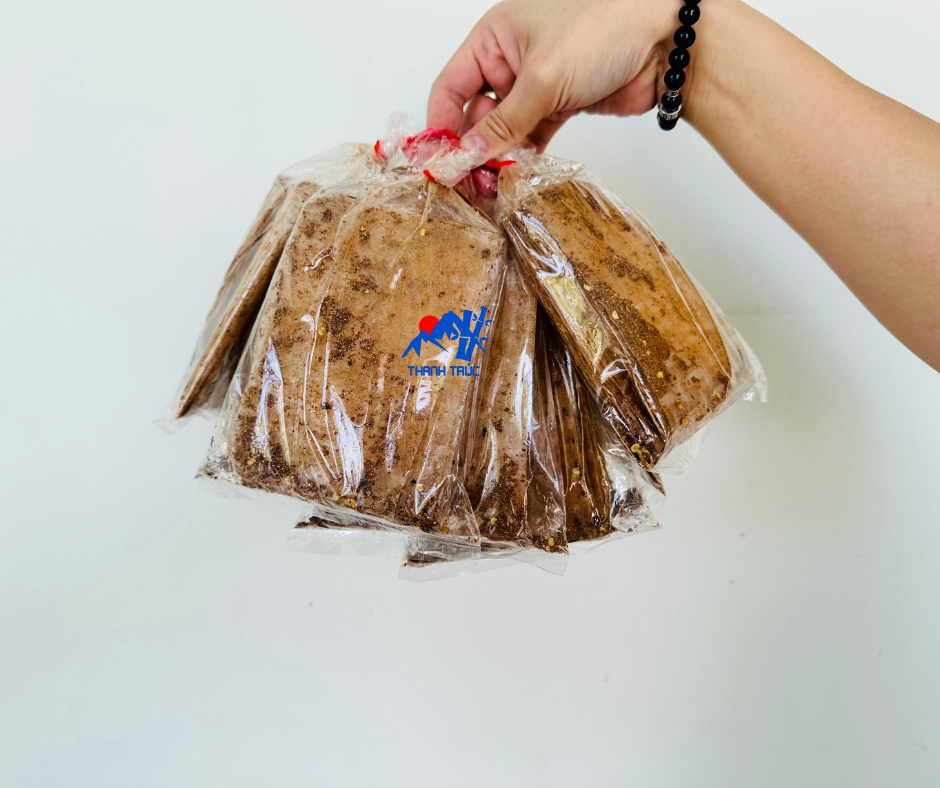 Bánh Tráng Lắc Muối Đen (Xau 10 bịch)