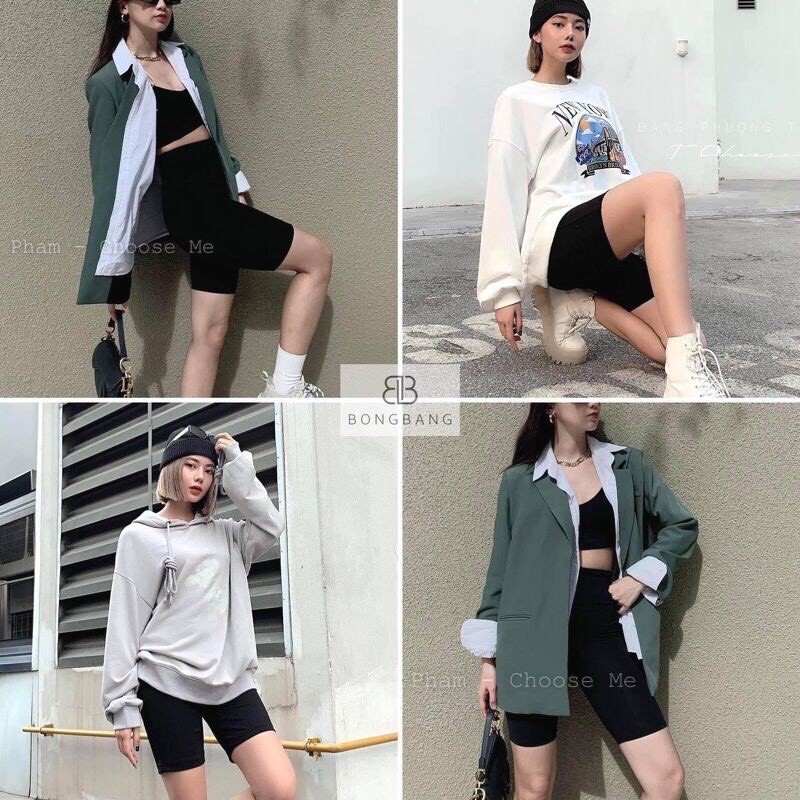 Quần legging cotton Thái siêu co giãn - dáng đùi