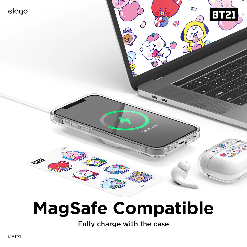 Ốp iPhone 12 6.1 inch Elago LINE FRIENDS Collaboration BT21