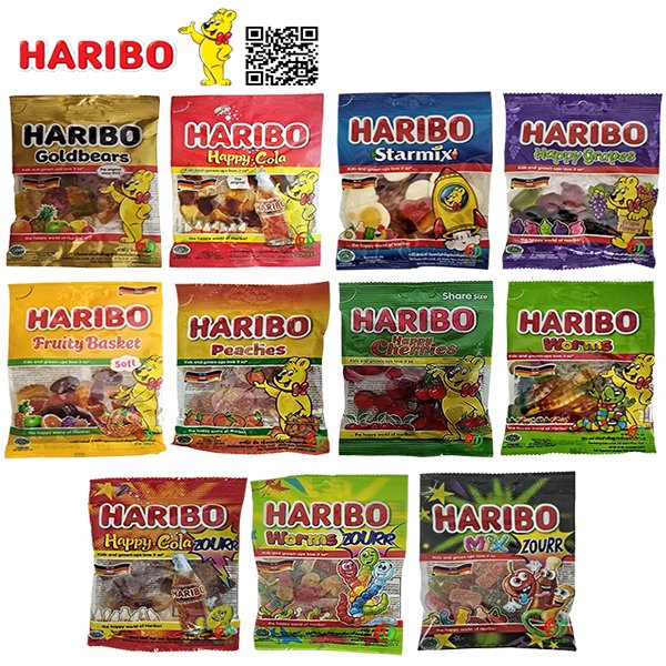 (HSD 2025) Kẹo dẻo Haribo của Đức gói 80g