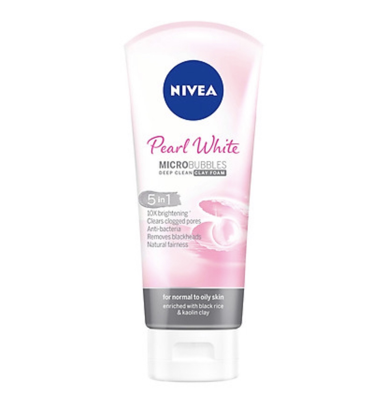 Combo 2 Sữa rửa mặt NIVEA Pearl White đất sét giúp trắng da 100ml*2