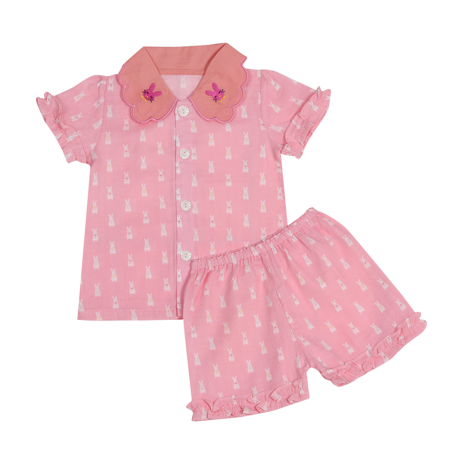 BỘ NGẮN BÉ GÁI VẢI NHẬT 1163- HELLO BB