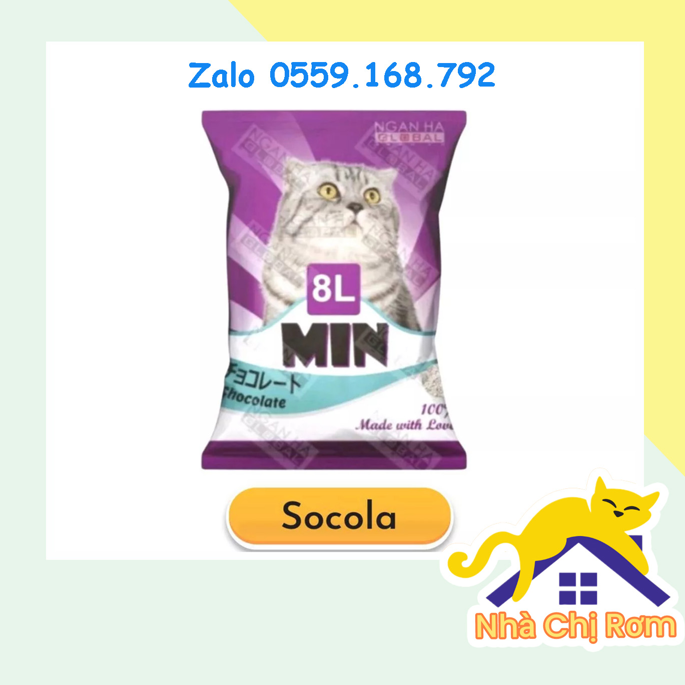 Cát Min Cát Vệ Sinh Cho Mèo Cát Túi 8L