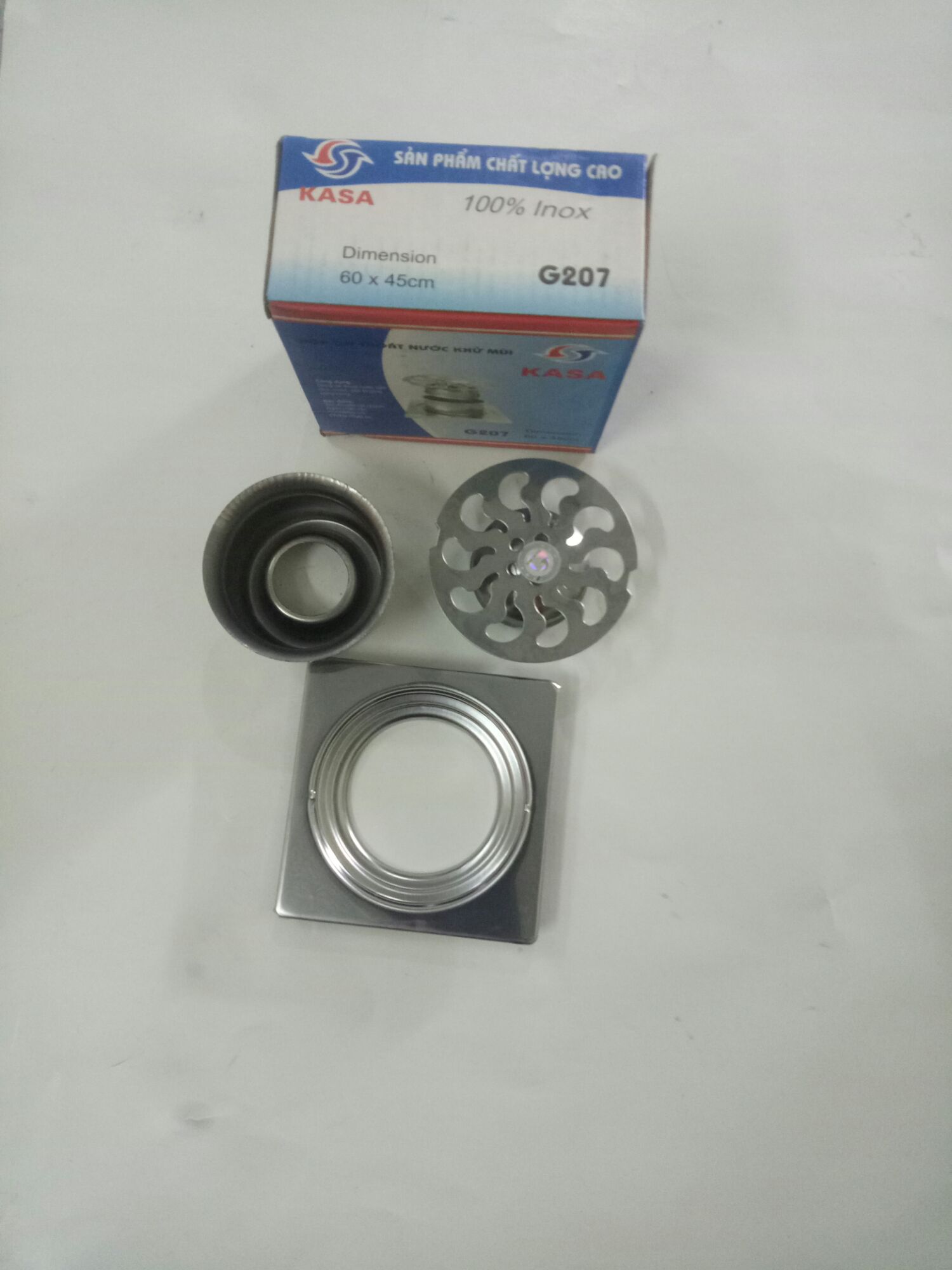 thoát sàn chống mùi phi 60 va76 inox 201