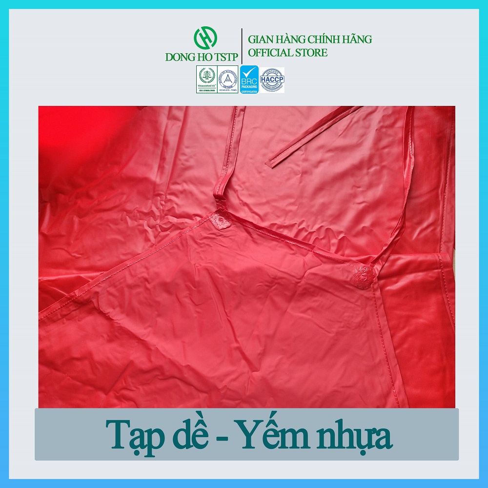 WATERPROOF PLASTIC APRON (Can be reused many times) - Red