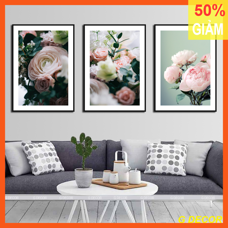 Tranh Treo Tường 3 Bức Cao Cấp Phong Cách Scandinavian Hiện Đại - Bắc Âu ND04A