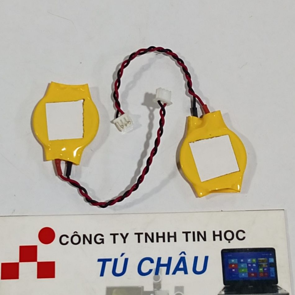 Pin Cmos 2032, CR2032 - 3V / Pin 2 dây đầu cắm 3 lổ (Dài x Rộng): 4.5mm X 2.5mm