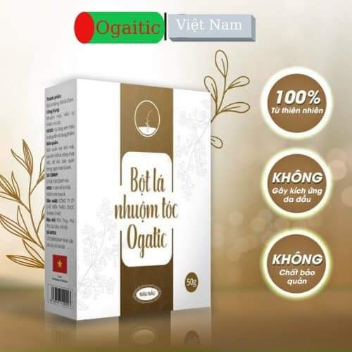 bột lá nhuộm tóc ogatic