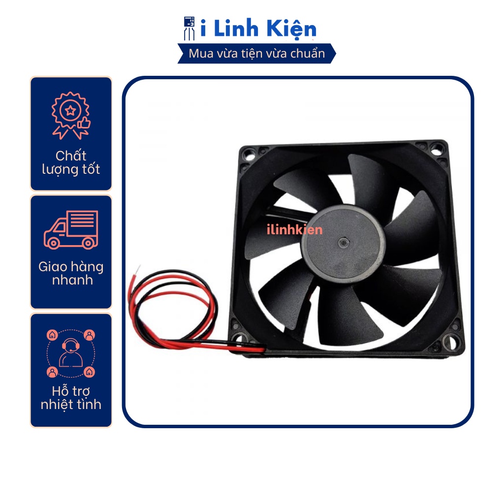 Quạt tản nhiệt 12V đầy đủ các kích thước