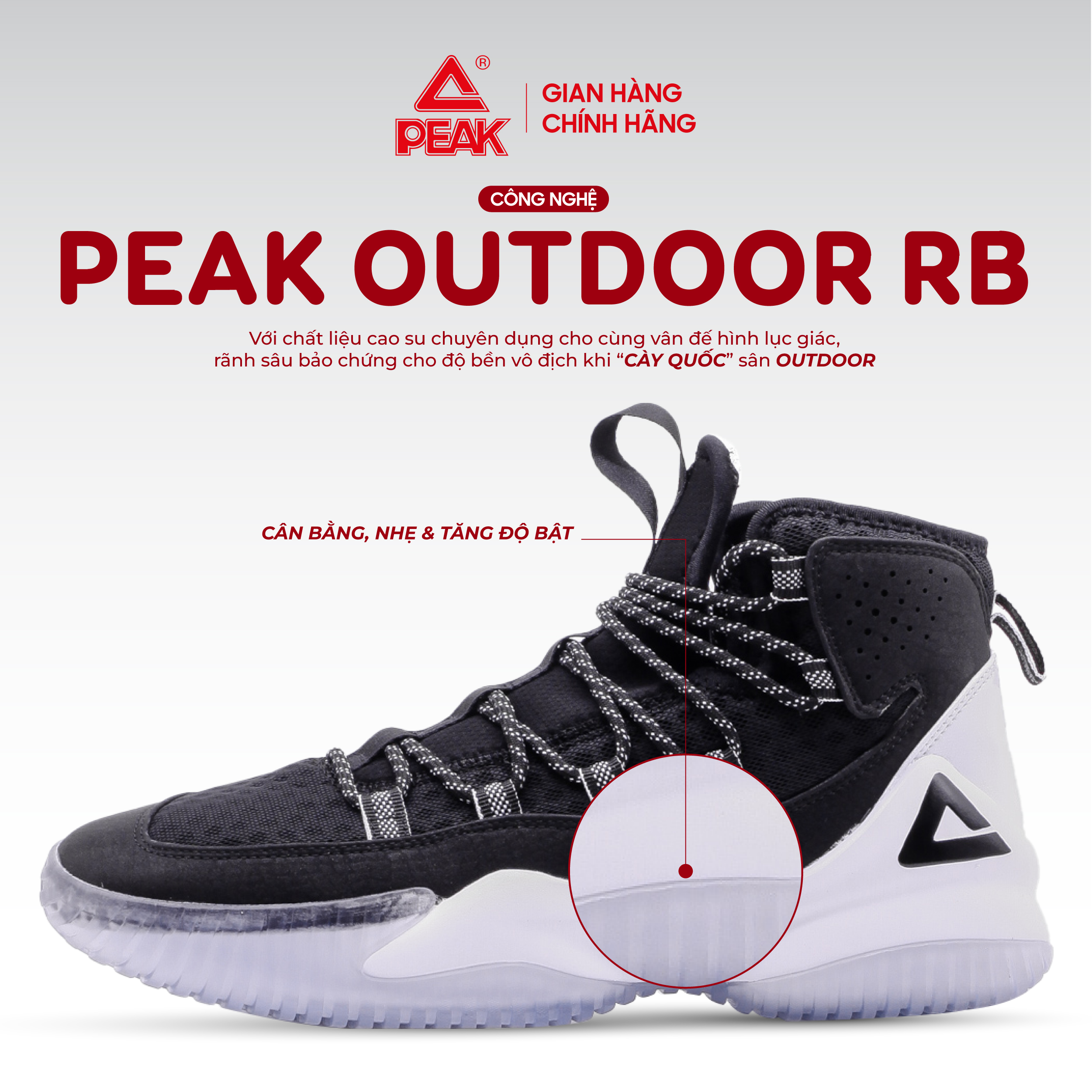 Giày bóng rổ PEAK Streetball Master DA830551