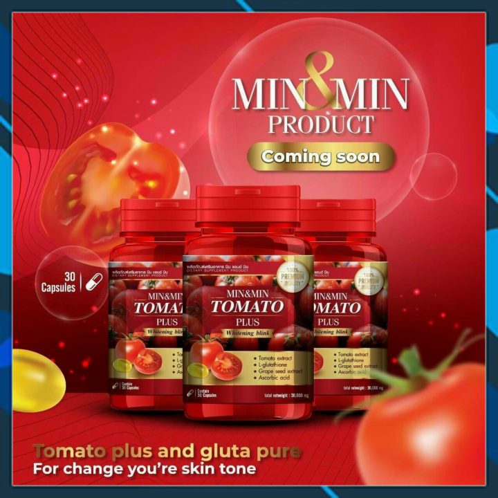 Viên uống trắng da cà chua Tomato Plus Thái Lan