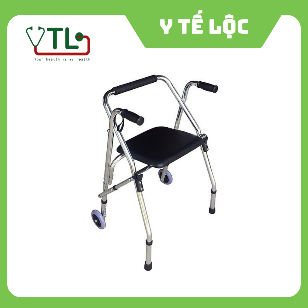 Khung tập đi có ghế ngồi