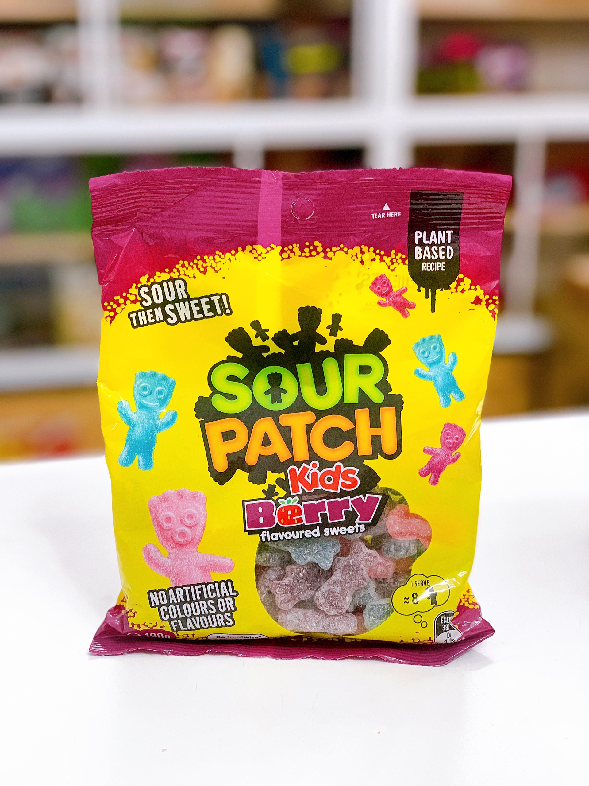 (HÀNG ÚC) Kẹo chua dẻo phủ đường SOUR PATCH KIDS 190gr