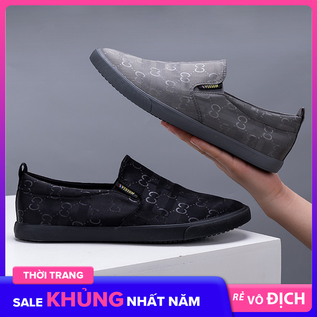 Giày slipon nam giày lười nam A86 (02 màu)