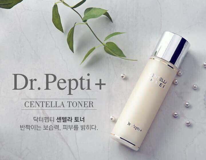 [Hoàn Tiền 8%]Nước Hoa Hồng Dr.Pepti+ Centella Toner Căng Bóng Da Hàn Quốc