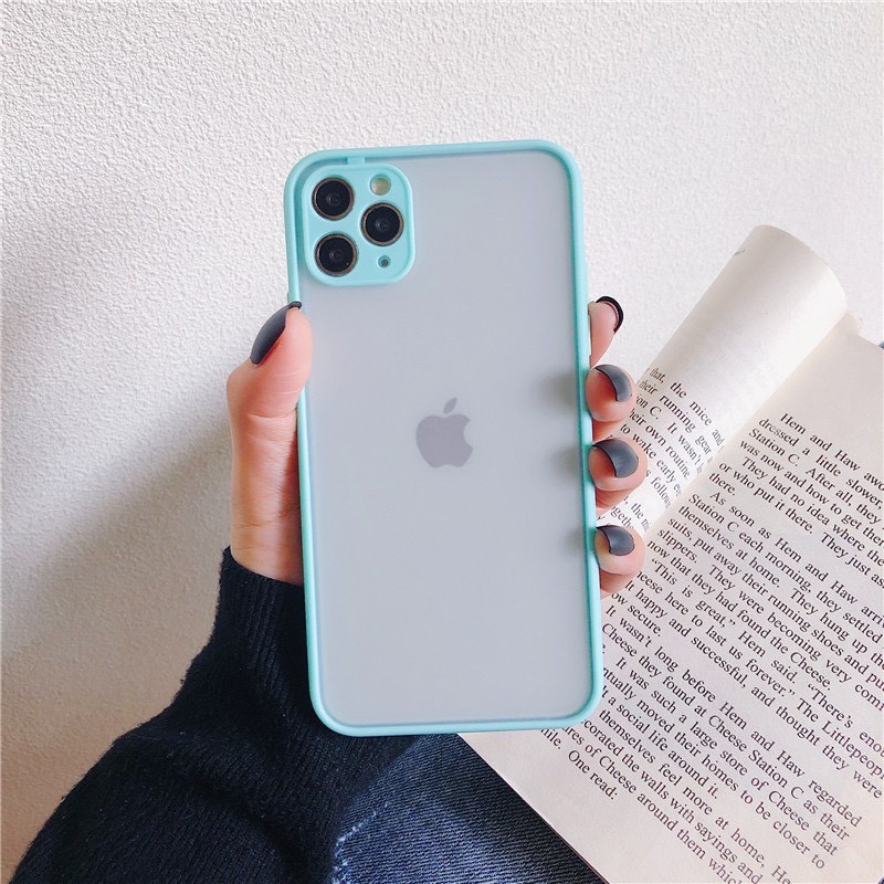 Ốp Lưng Iphone 6, 6s, 6s plus, 7 plus, 8 plus,  Xsmax Lưng Nhám Bảo Vệ Camera