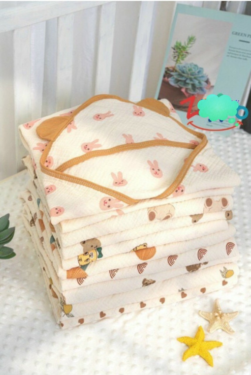 Choàng ủ xô 4 lớp đa năng cho bé