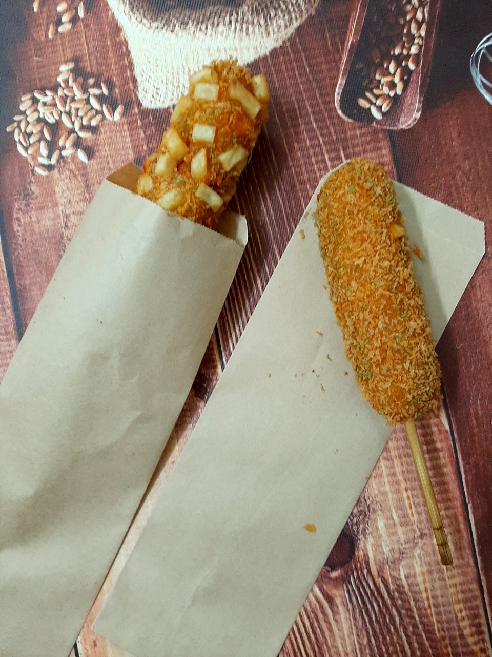 [HCM]100 TÚI GIẤY ĐỰNG BÁNH MÌ QUE (Giấy Kraft trơn 50gms)