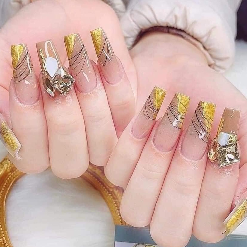 [ Sơn thường ] Sơn bóng trong ,bóng Hồng dưỡng móng -  - Mini Nails