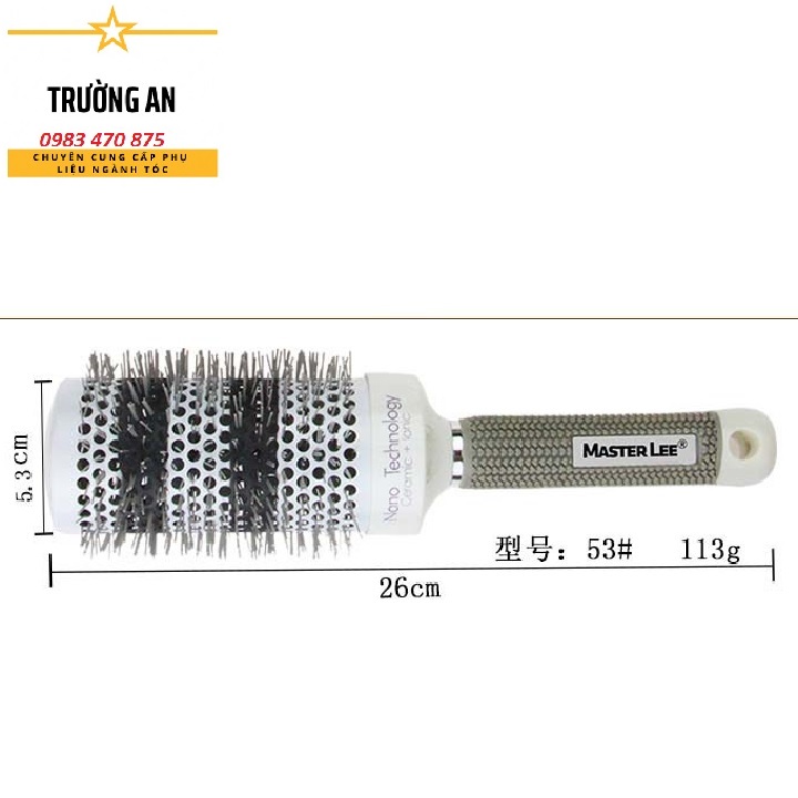 Lược sấy nhôm size bự 53, lu sấy đại, lược nano chuyên sấy cúp tạo kiểu cho anh em thợ tóc.