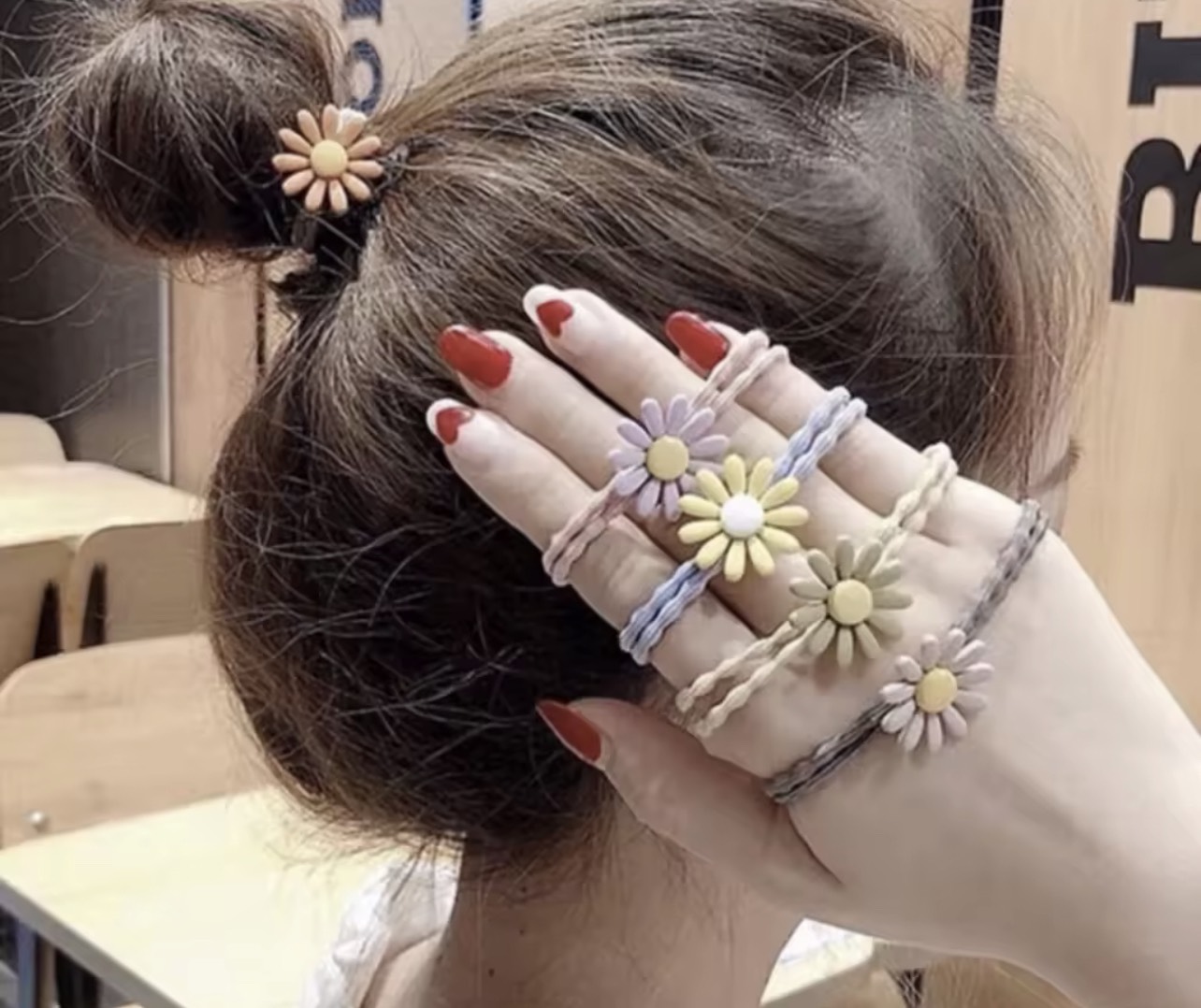 Dép bánh mì đế độn sóng 5cm nhung gân quai ngang