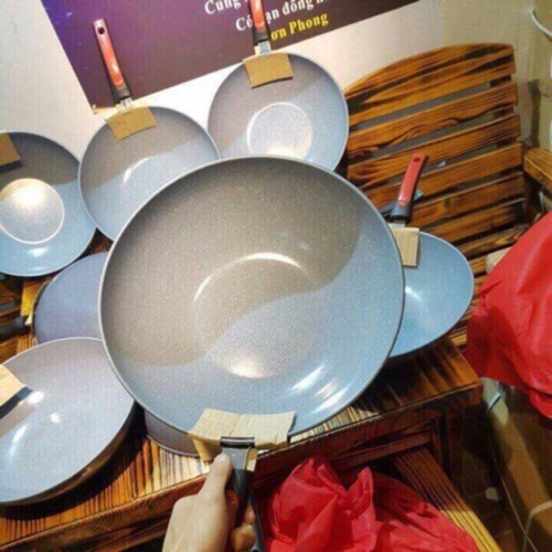 [XẢ KHO ] CHẢO ĐÁ CERAMIC CHỐNG DÍNH SIZE 32 SÂU LÒNG