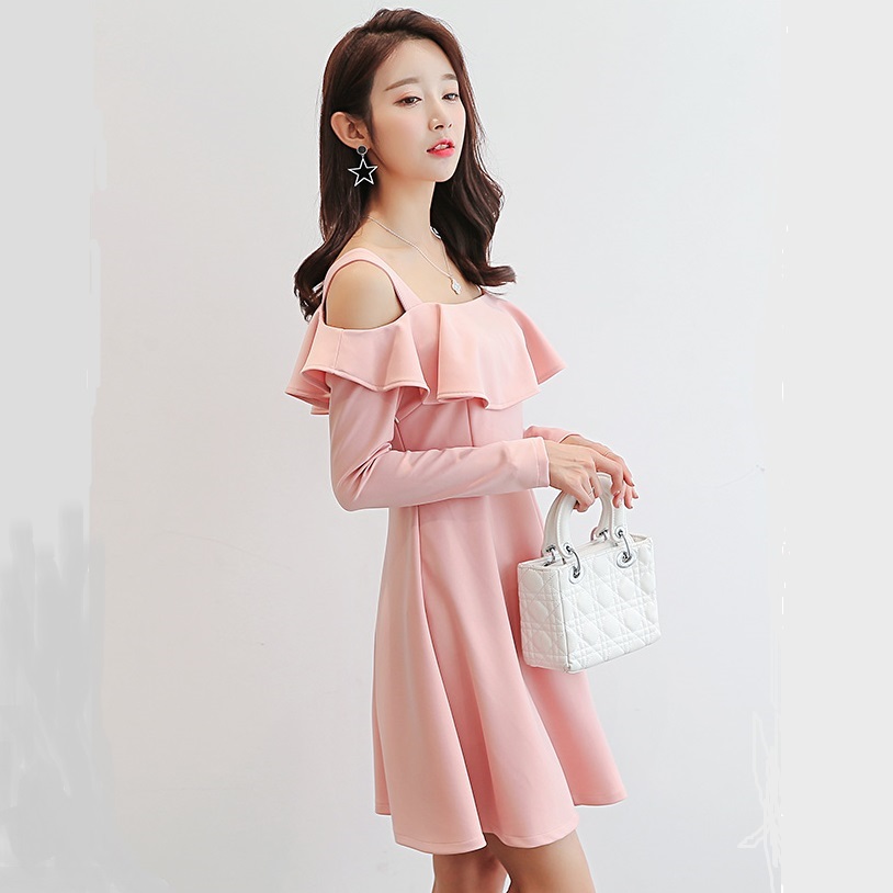 Đầm Trễ Vai Phong Cách Hàn - New Thoi Trang