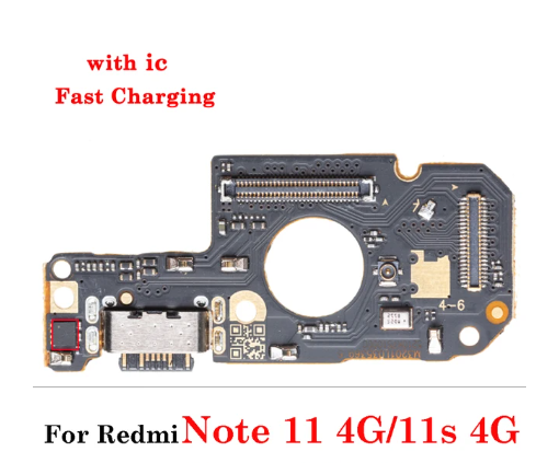 Dock charging connector flex cable for xiaomi redmi note11s poco m4 x4 pro usb charger with ic