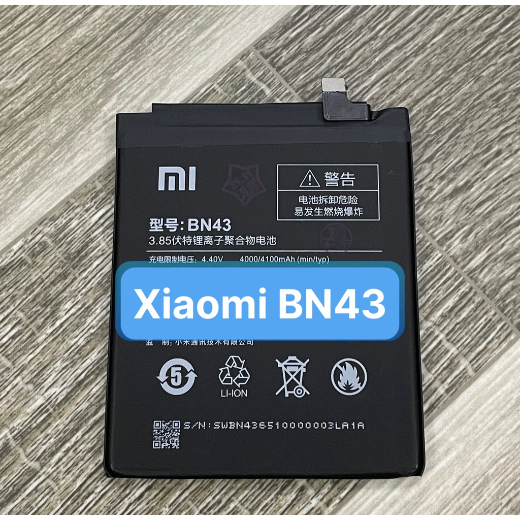 Pin zin xiaomi bn43 / redmi note 4x / 4000mah
