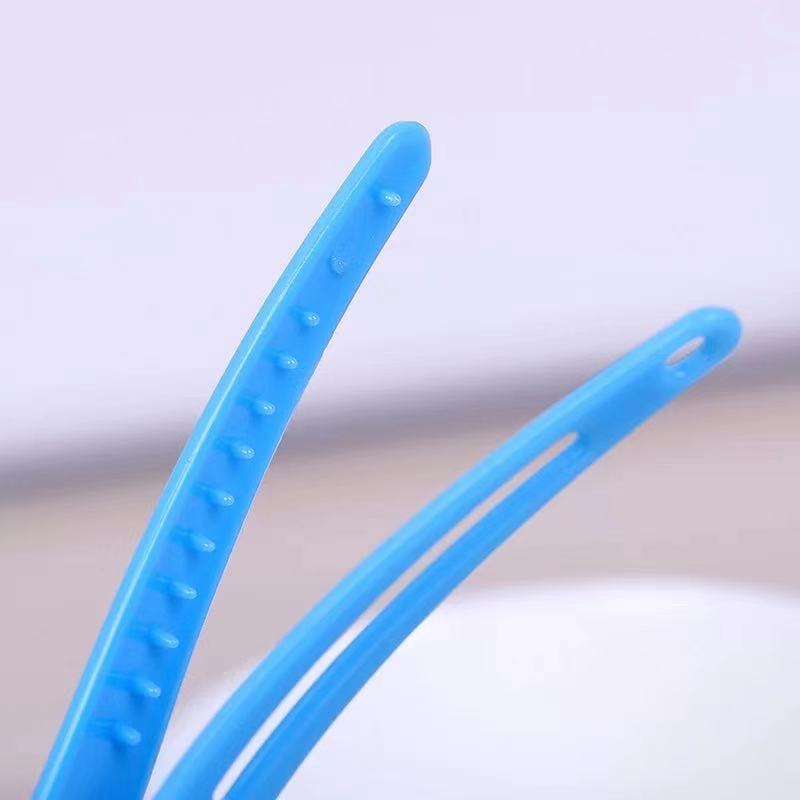 Kẹp tóc mỏ vịt nhựa trơn dễ sử dụng combo 10 cái
