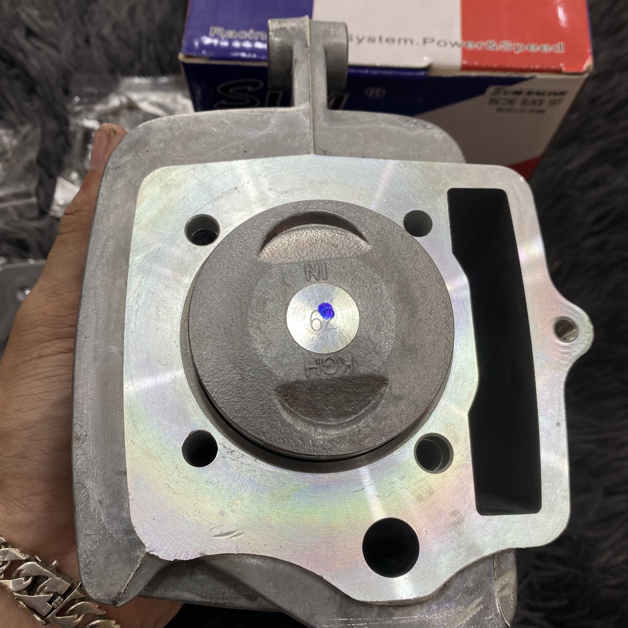 Lòng Wave Dream Trái ful Piston bạc ắc ron SUM Racing ( Delta Part )