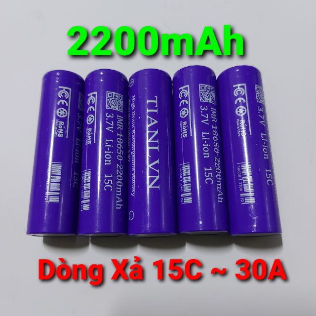 [HCM]combo 10 cell pin 18650 TIANLVN