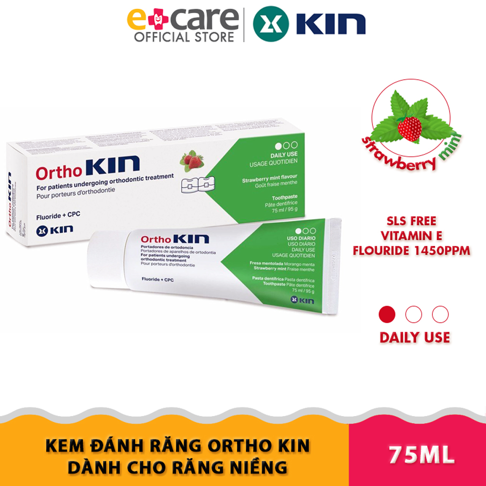 Kem đánh răng cho răng niềng Ortho Kin 75ml